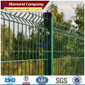 plastic coated iron wire welded fence panel with green color